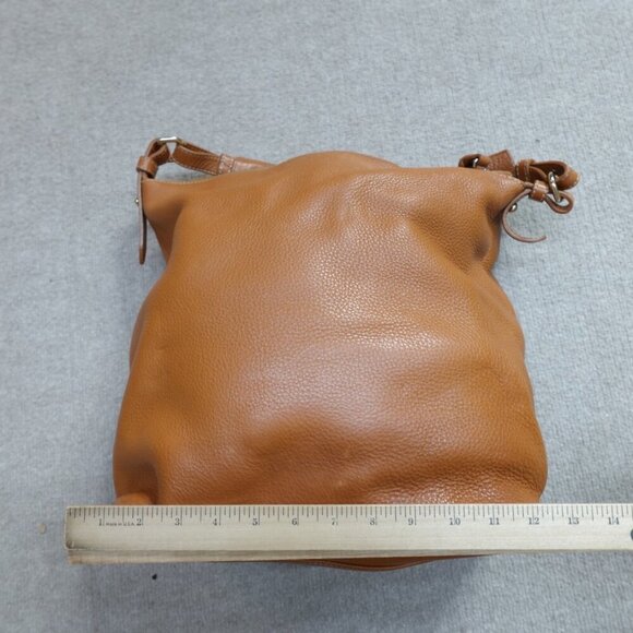 Dooney & Bourke Womens Handbag Tote Beige Leather Hobo Zip Dillen - Picture 5 of 13